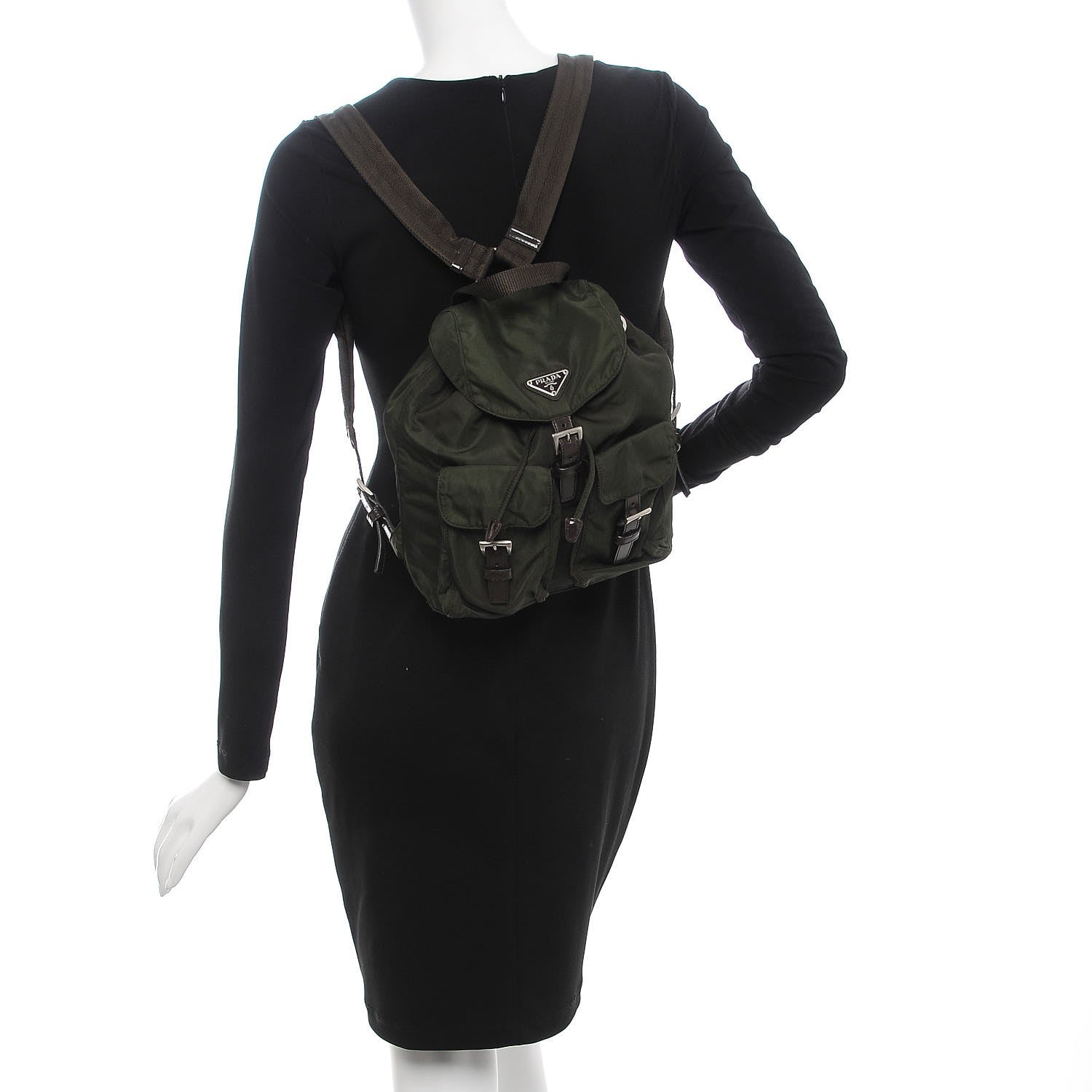 Prada Nylon Vela Small Backpack Ebano 2 of 7
