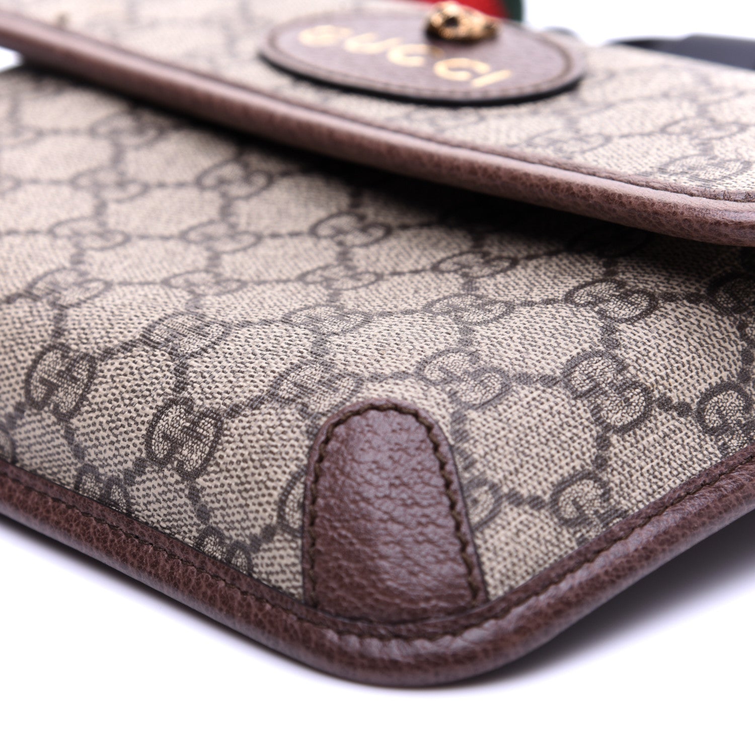 Gucci GG Supreme Monogram Neo Vintage Web Belt Bag Brown 7 of 11