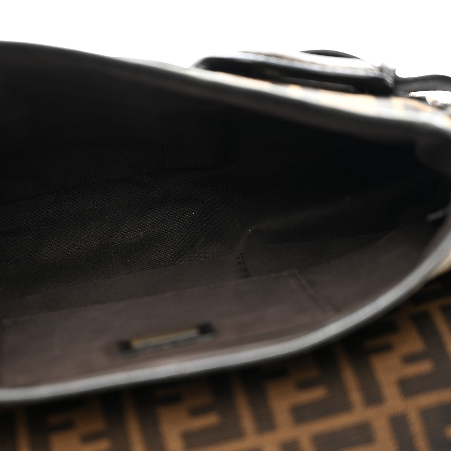 Fendi Zucca B Bis Flap Bag Tobacco Castagna 5 of 13