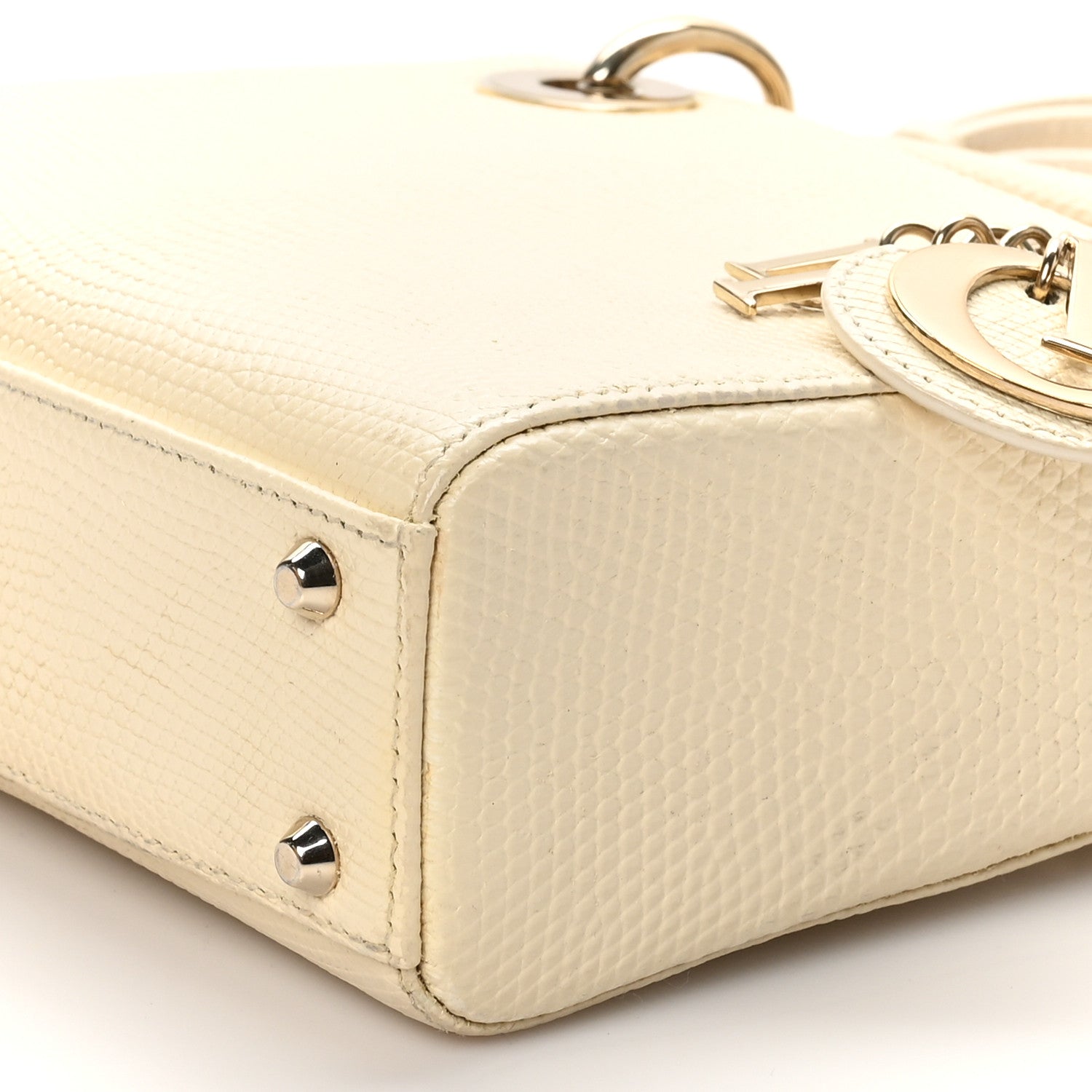 Christian Dior Lizard Mini Lady Dior White 10 of 11