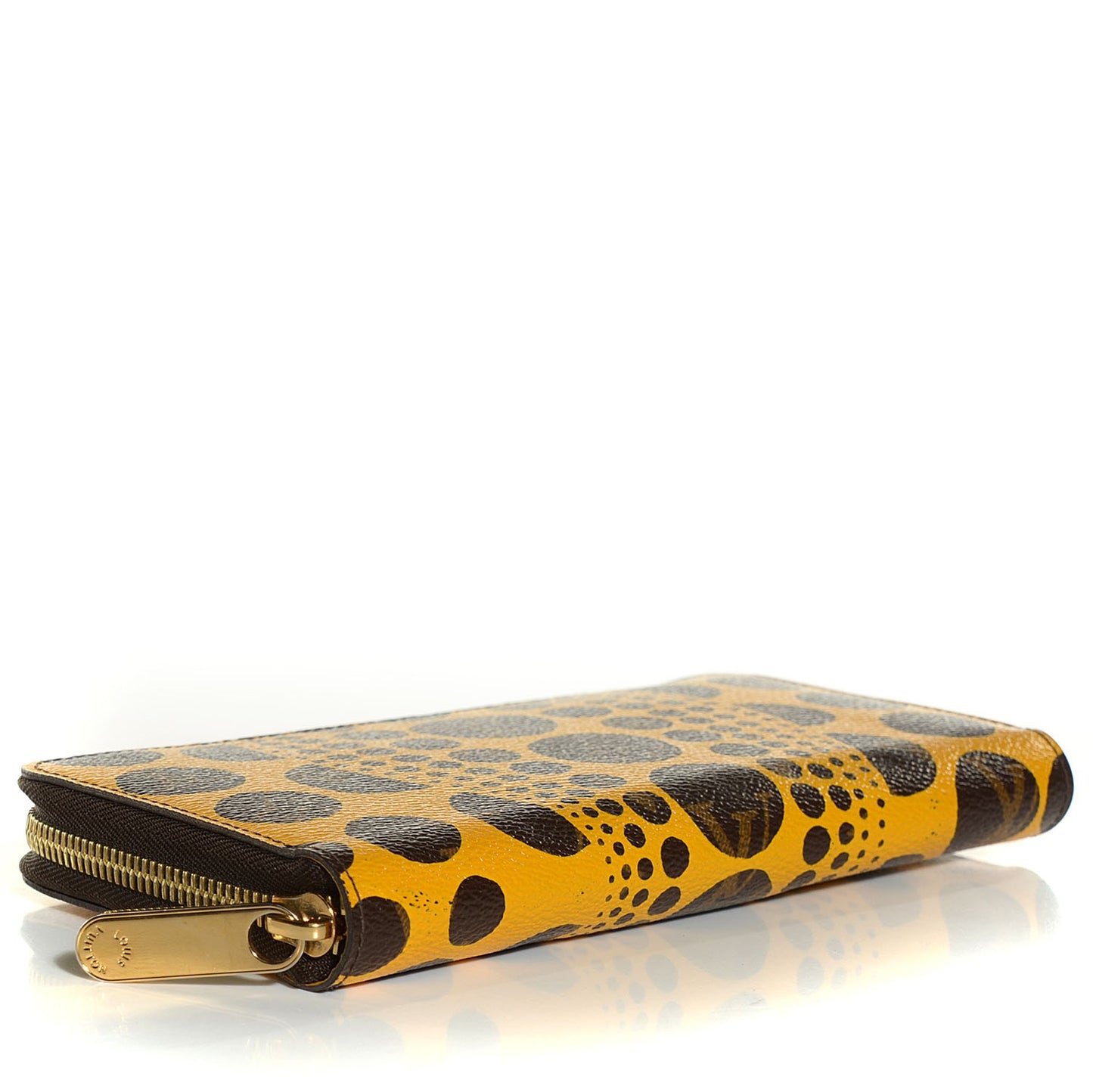 Monogram Kusama Pumpkin Dots Zippy Wallet Yellow