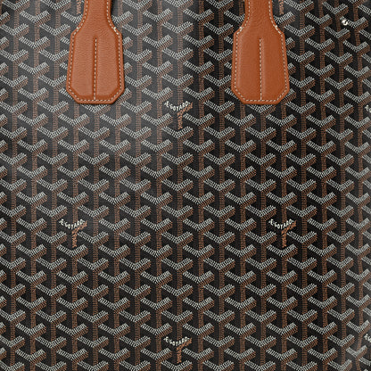 Goyard Goyardine Voltaire III Tote Black Gold 7 of 14