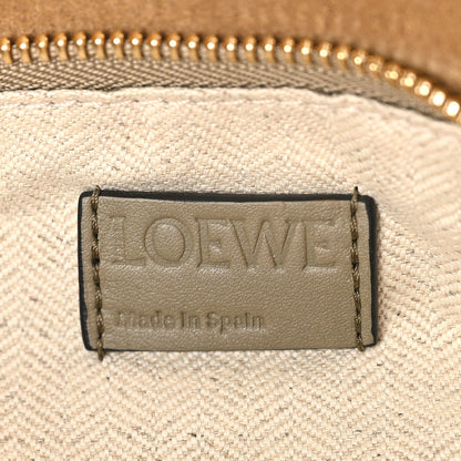 Loewe Calfskin Small Puzzle Edge Bag Laurel Green Light Oat 6 of 8
