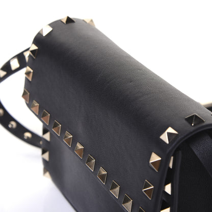 Valentino Garavani Vitello Rockstud Flap Crossbody Bag Black 13 of 15