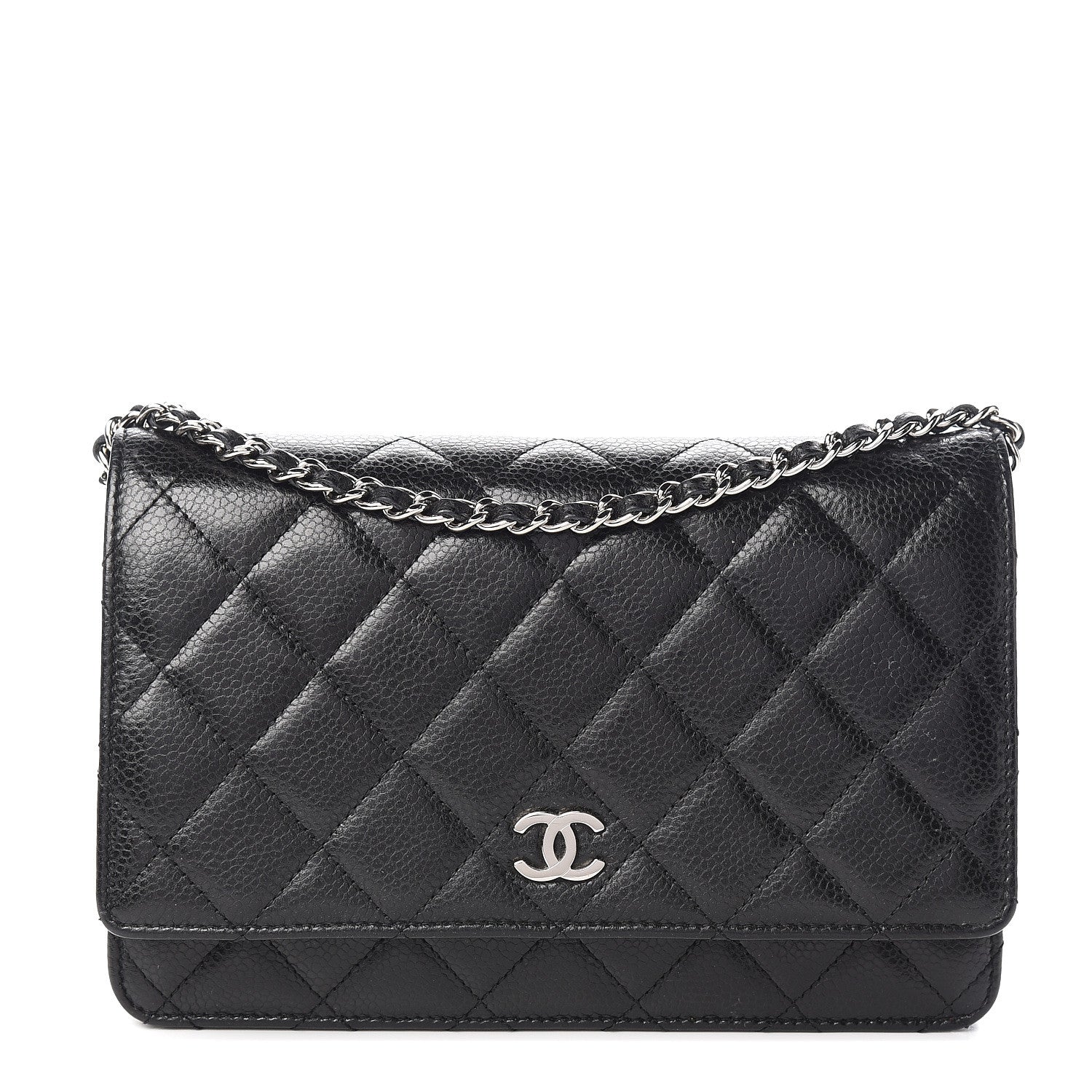 Chanel Caviar Quilted Wallet On Chain WOC Black 1 of 14