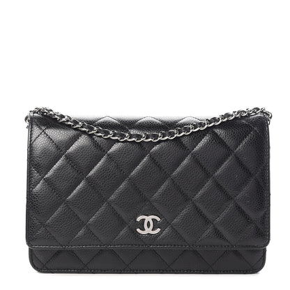Chanel Caviar Quilted Wallet On Chain WOC Black 1 of 14