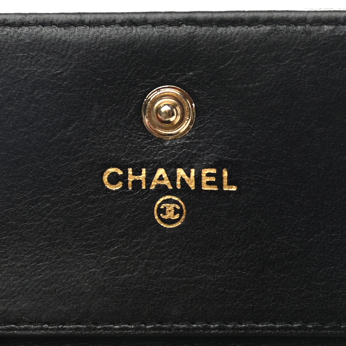 Caviar Timeless CC Compact Flap Wallet Black