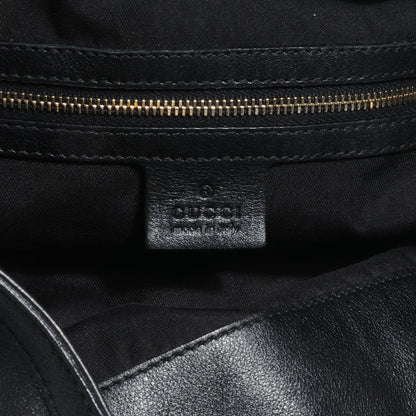 Gucci Leather Large Indy Top Handle Bag Black 6 of 8