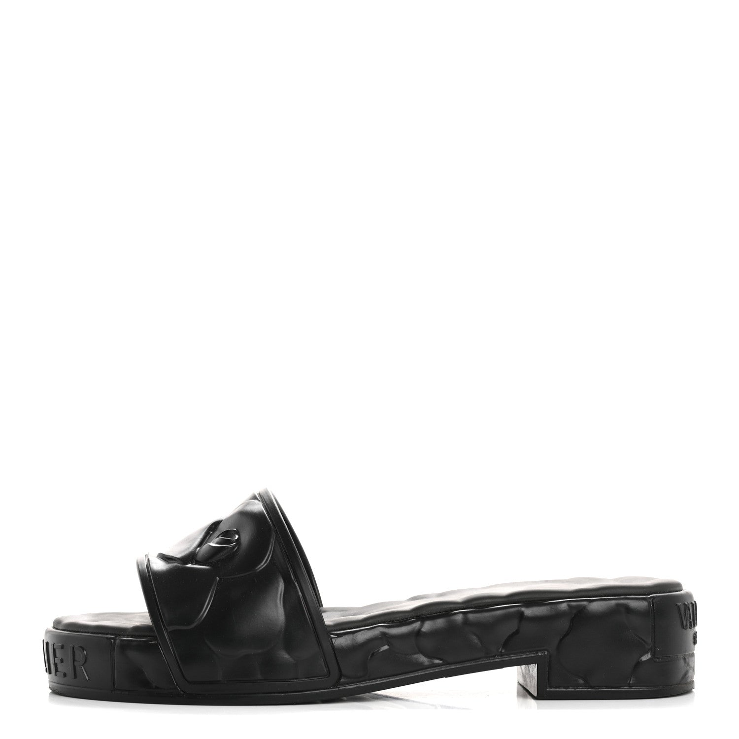 Valentino Garavani Rubber Atelier 03 Rose Edition 25/40mm Platform Slide Sandals 38 Black 1 of 12