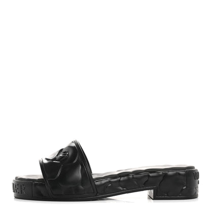 Valentino Garavani Rubber Atelier 03 Rose Edition 25/40mm Platform Slide Sandals 38 Black 1 of 12