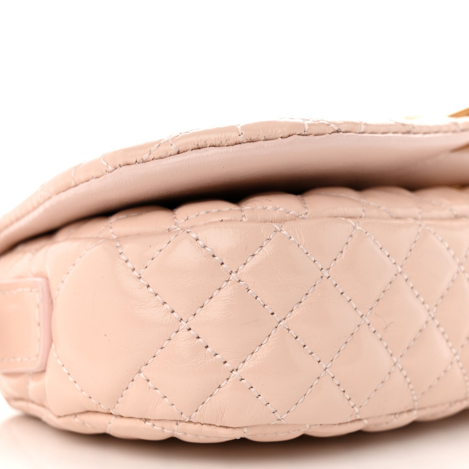 Versace Calfskin Quilted Mini Greca Goddess Shoulder Bag Powder Blush 8 of 9