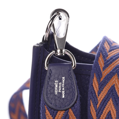 Hermes Taurillon Clemence Amazone Evelyne TPM Bleu Encre 8 of 9