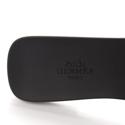 Hermes Rubber Aloha Sandals 36 Black 7 of 10
