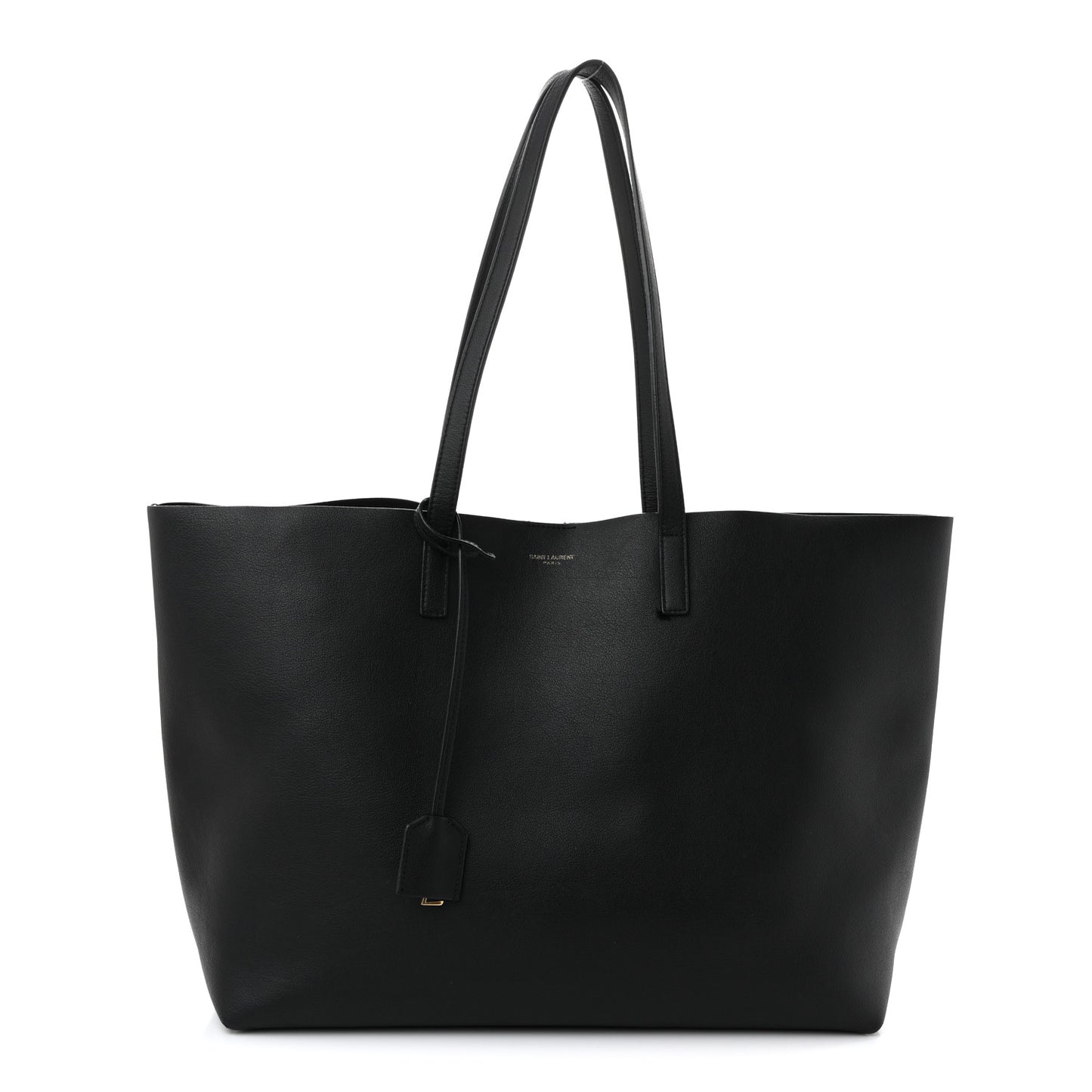 Calfskin Large Shopping Tote Black