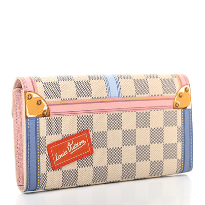 Louis Vuitton Damier Azur Summer Trunks Sarah Wallet NM 3 of 8
