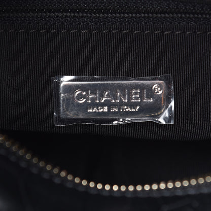 Chanel Calfskin Crocodile Embossed Small Gabrielle Cocodile Hobo Black 6 of 10