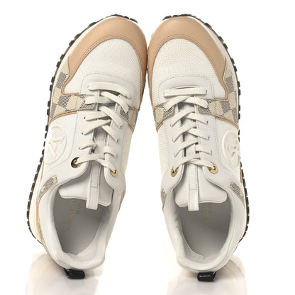 Louis Vuitton Calfskin Damier Azur Run Away Sneakers 39.5 White 2 of 9