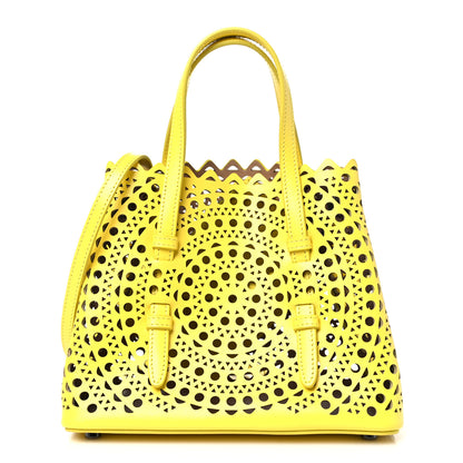 Alaia Calfskin Vienne Mina 20 Bag Citron 1 of 10