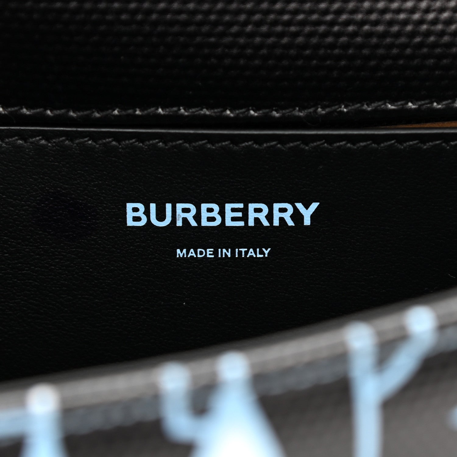 Burberry X SAKS Cotton Monogram TB Print Small Lola Bag Black Multicolor 6 of 10