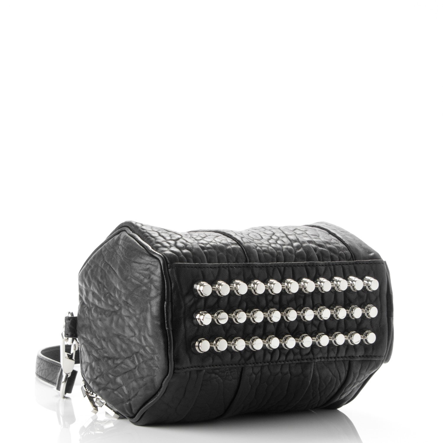 Alexander Wang Pebbled Lambskin Mini Rockie Black Rhodium Hardware 4 of 8