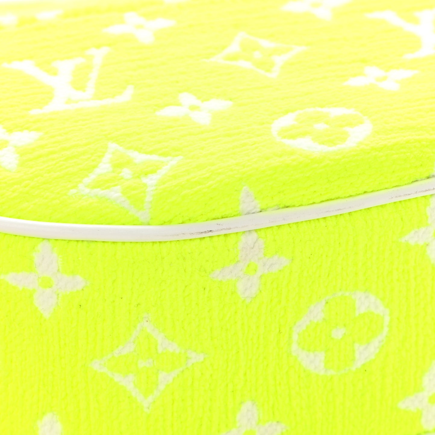 Monogram Jacquard Velvet Loop Yellow