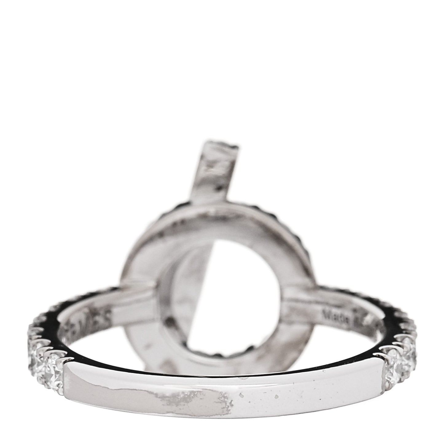 18K White Gold Diamond Finesse Ring 49 4.75