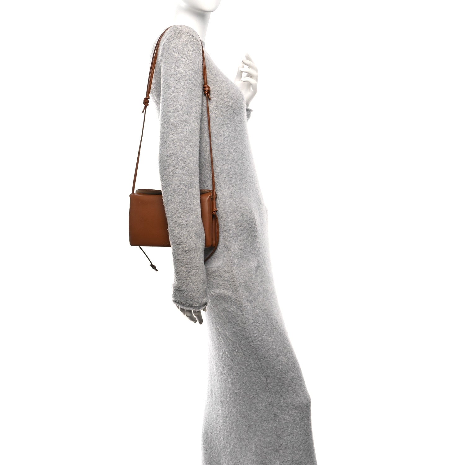 Celine Smooth Lambskin Trio Crossbody Flap Bag Soft Tan 2 of 9