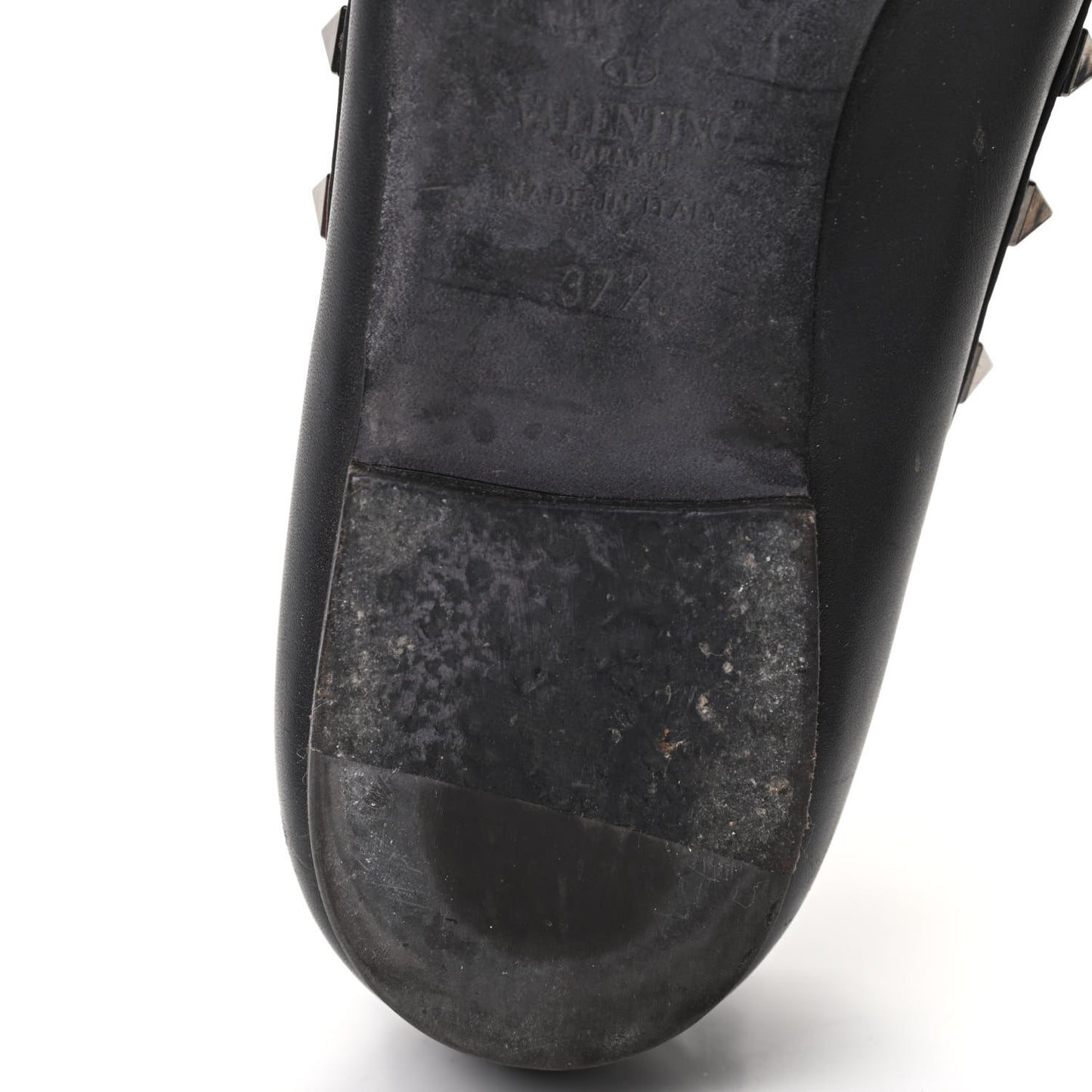 Nappa Rockstud Cage Ballerina Flats 37.5 Black