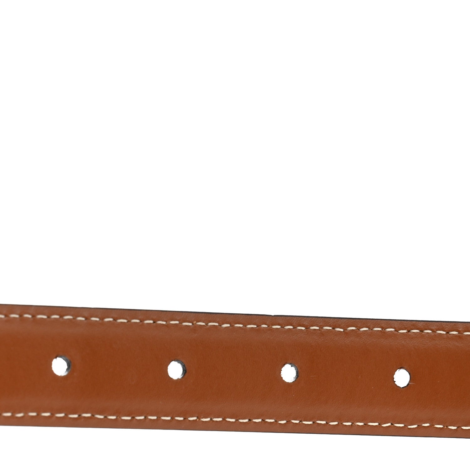 Celine Canvas Calfskin Medium 25mm Triomphe Belt 80 32 Tan 6 of 6