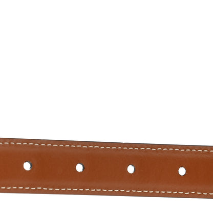 Celine Canvas Calfskin Medium 25mm Triomphe Belt 80 32 Tan 6 of 6