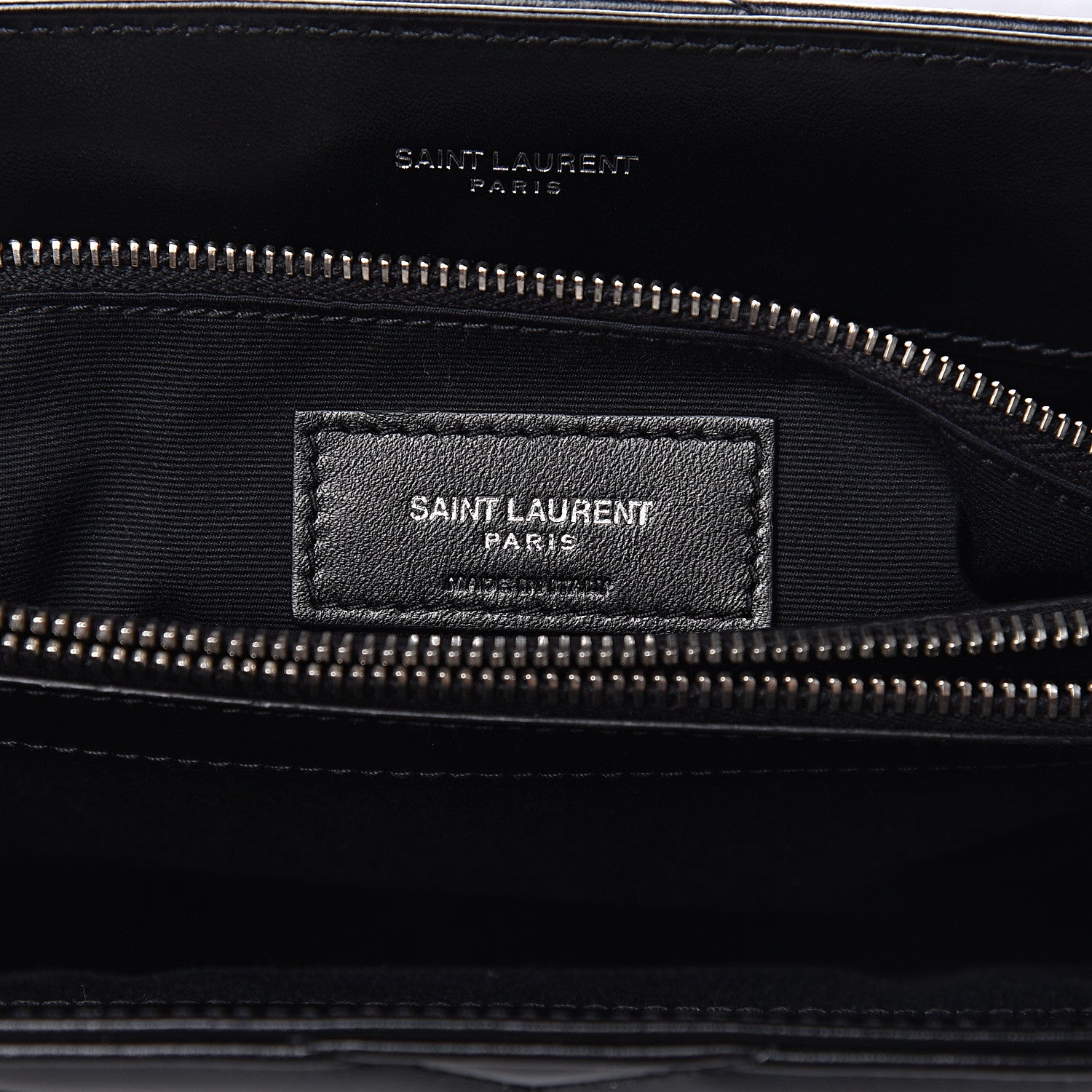 Saint Laurent Calfskin Y Quilted Monogram Medium Loulou Chain Satchel Black 6 of 10