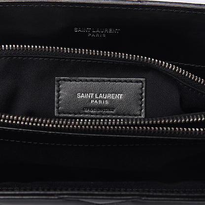 Saint Laurent Calfskin Y Quilted Monogram Medium Loulou Chain Satchel Black 6 of 10