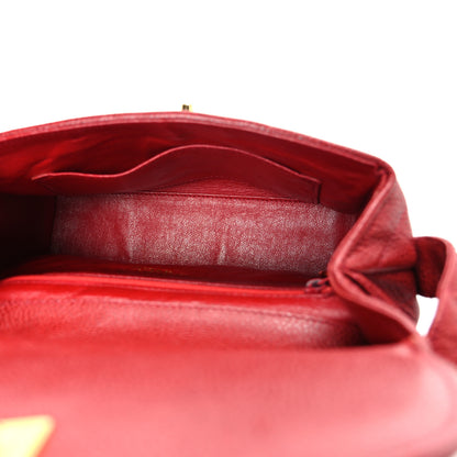 Chanel Caviar Quilted Shoulder Bag Red 5 of 11