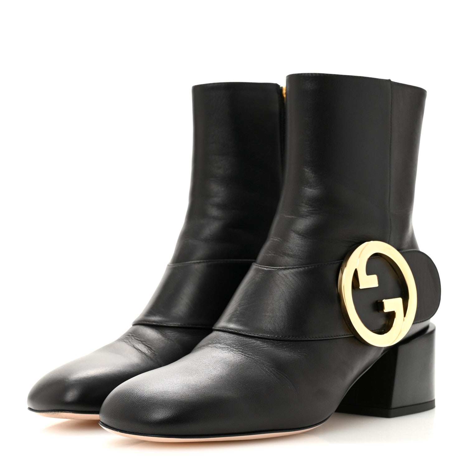 Gucci Malaga Kid GG Blondie 55mm Ankle Boots 36.5 Black 4 of 11