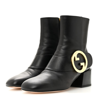 Gucci Malaga Kid GG Blondie 55mm Ankle Boots 36.5 Black 4 of 11
