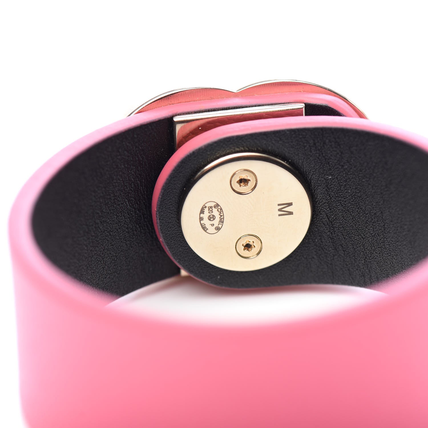 Chanel Caviar CC Turnlock Bracelet M Pink 4 of 5