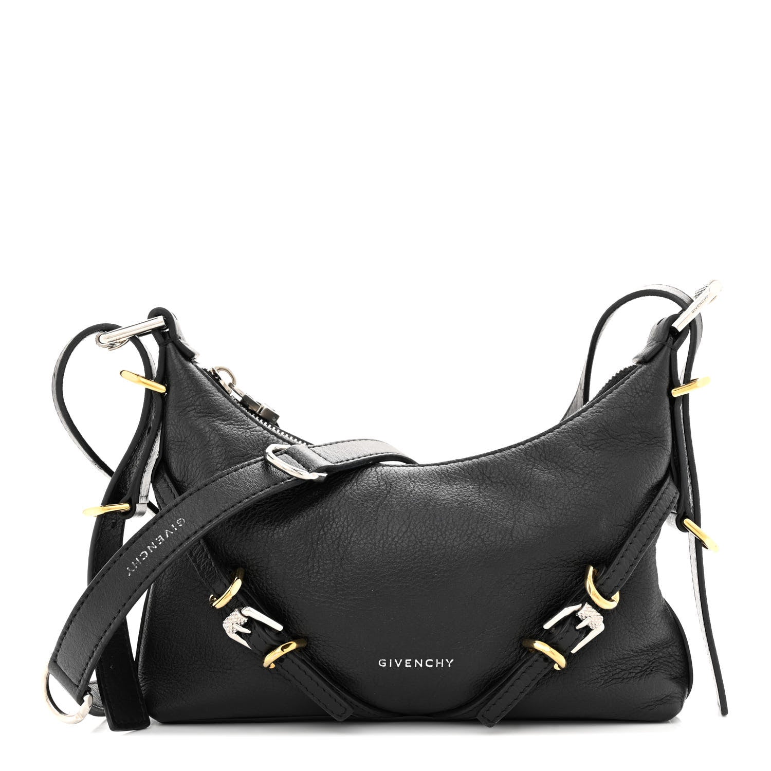 Givenchy Tumbled Calfskin Mini Voyou Boyfriend Party Bag Black 1 of 13