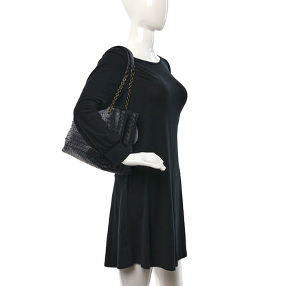 Bottega Veneta Nappa Intrecciato Medium Classic Chain Strap Tote Black 2 of 9