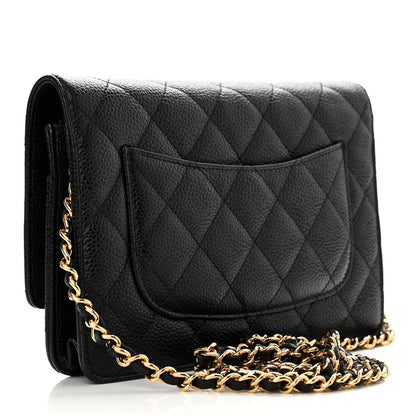 Chanel Caviar Quilted Wallet on Chain WOC Black 3 of 14