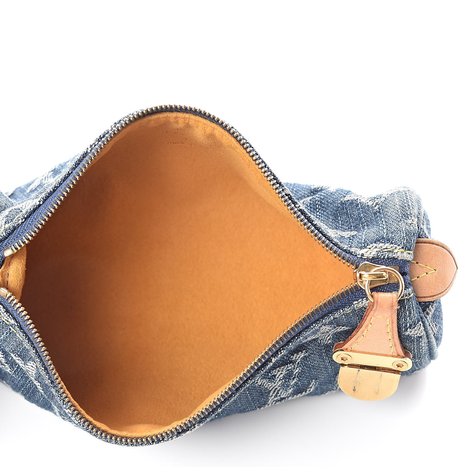 Louis Vuitton Denim Speedy GM Pochette Case 5 of 6