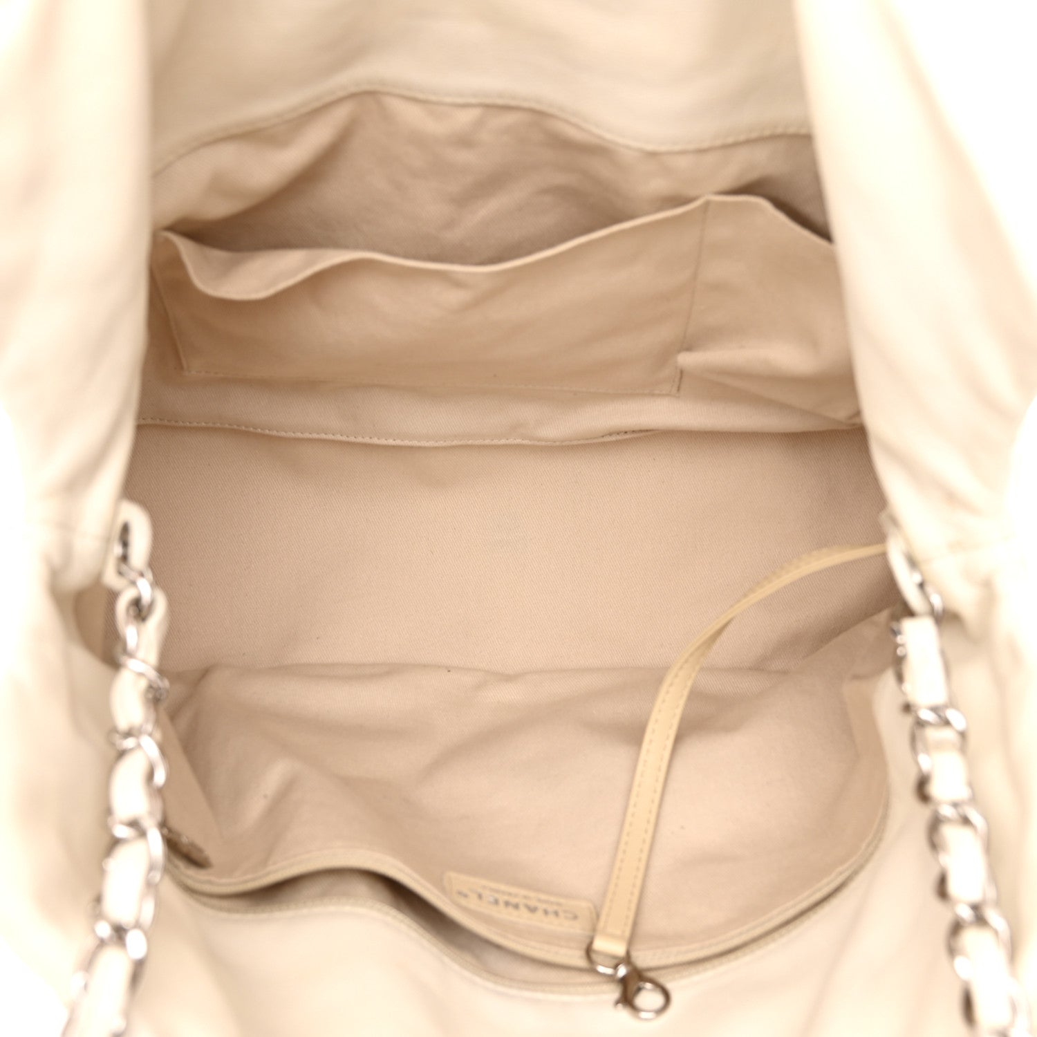 Chanel Calfskin Ultimate Stitch Shopping Tote White 5 of 14