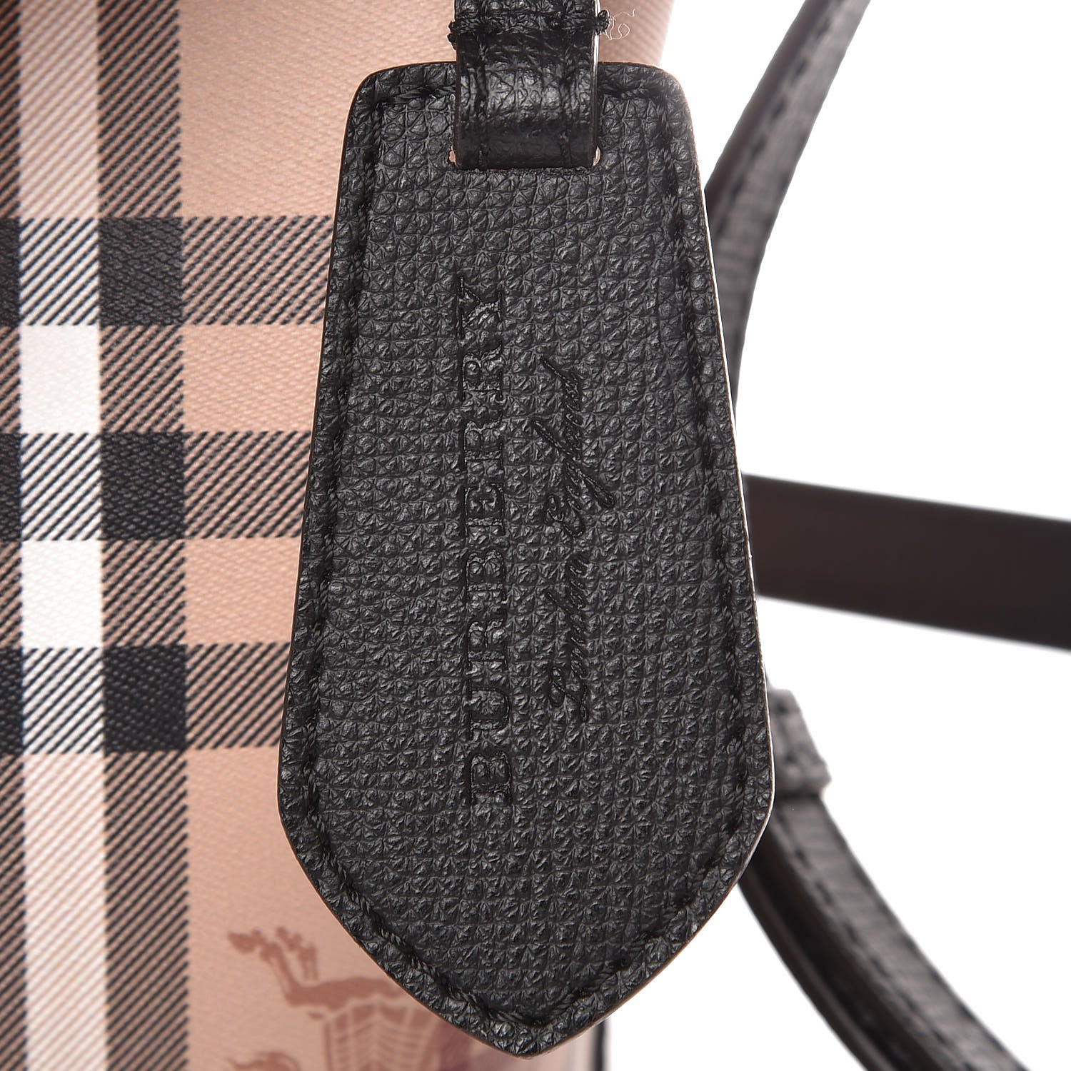 Burberry Haymarket Check Colours Small Lorne Bucket Crossbody Black 7 of 7