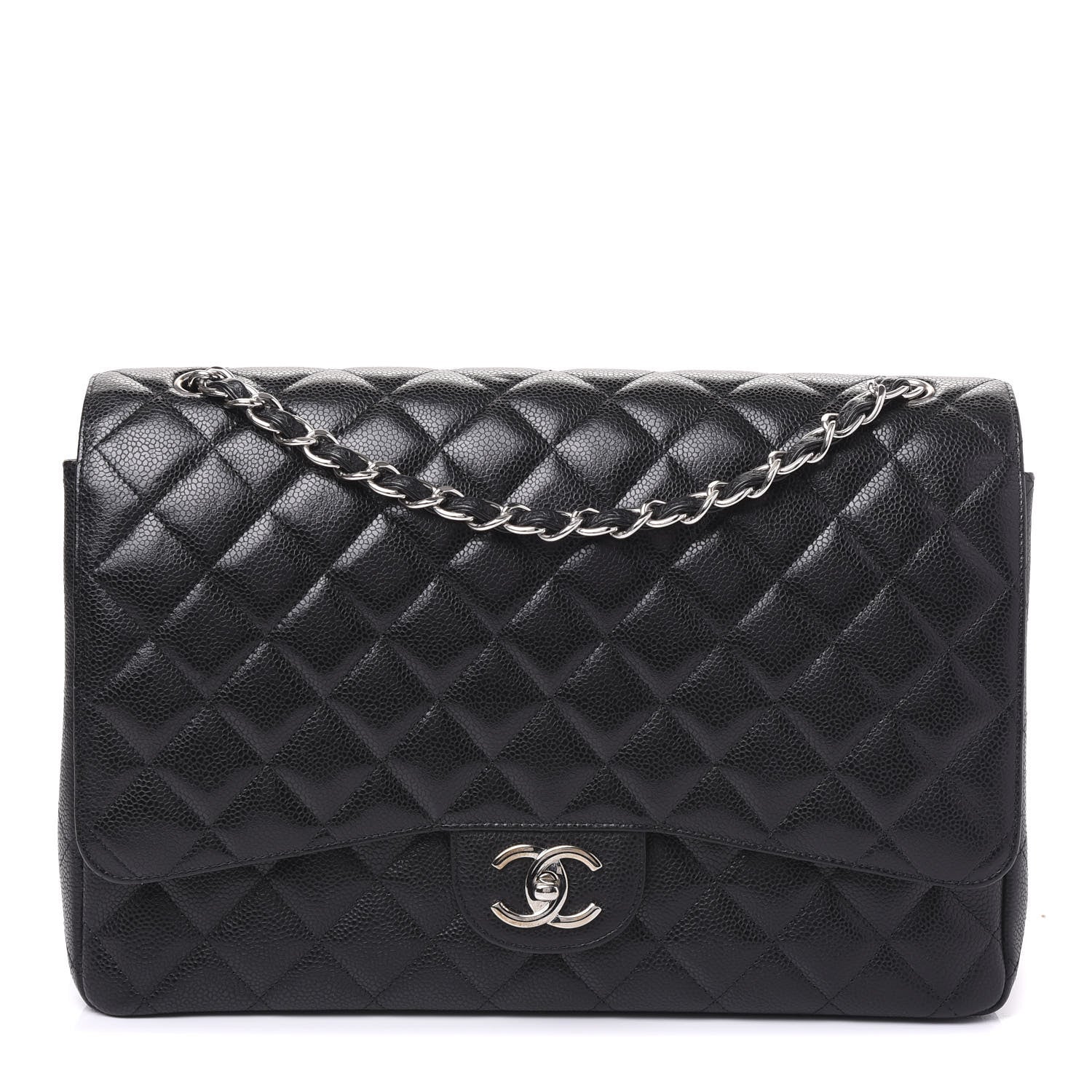 Chanel Caviar Quilted Maxi Double Flap Black 1 of 10