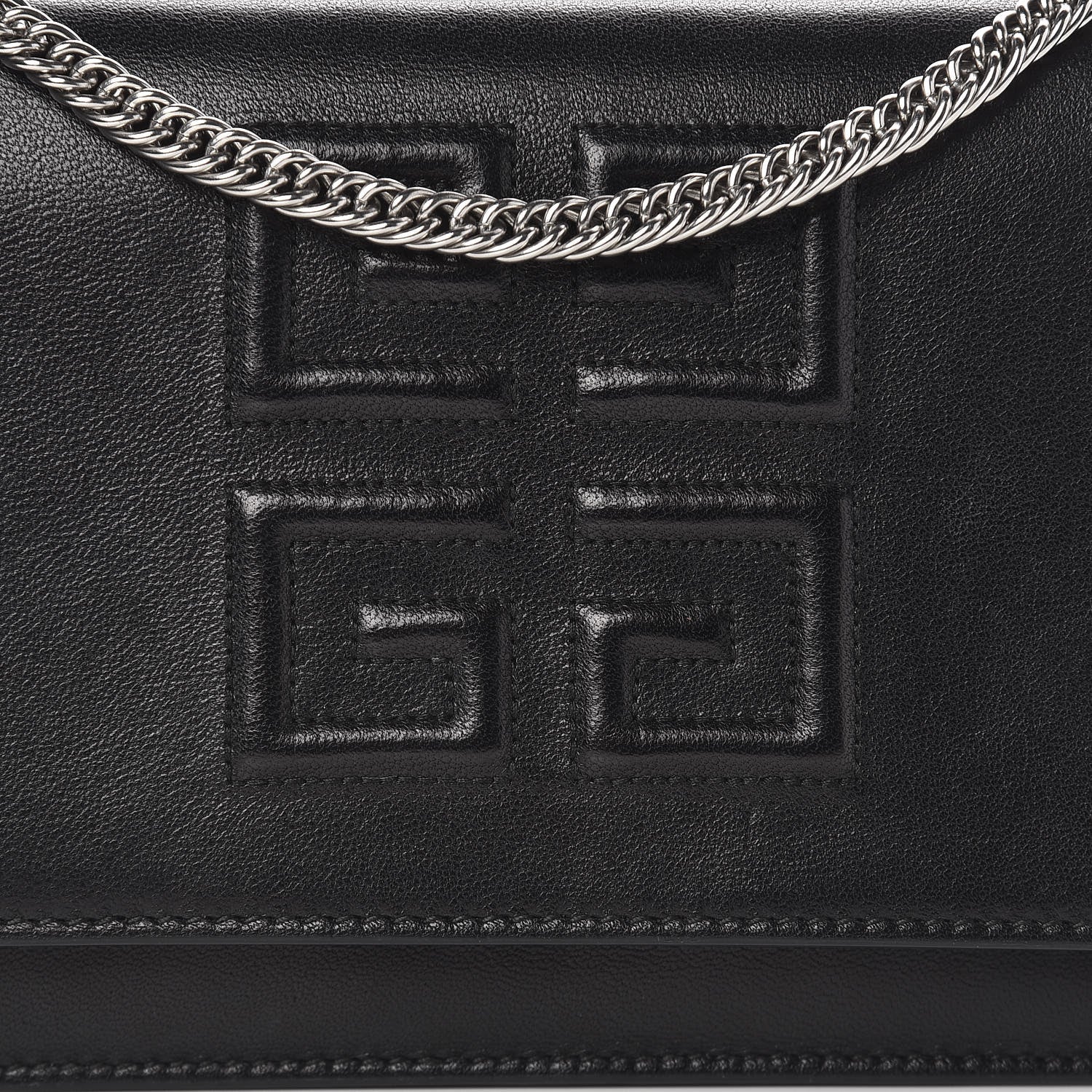 Givenchy Lambskin Emblem Chain Wallet Black 16 of 16