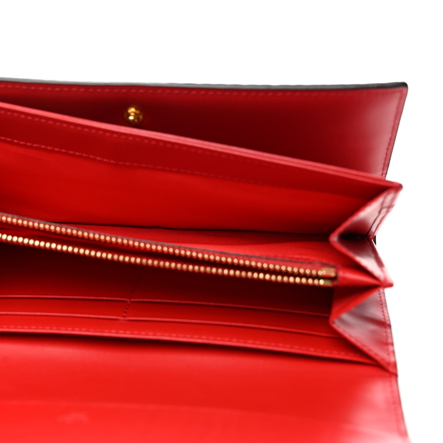 MCM Visetos Continental Flap Wallet Cognac Red 5 of 11