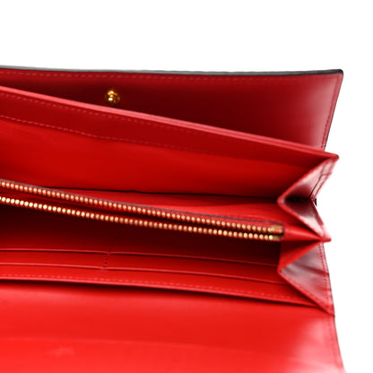 MCM Visetos Continental Flap Wallet Cognac Red 5 of 11