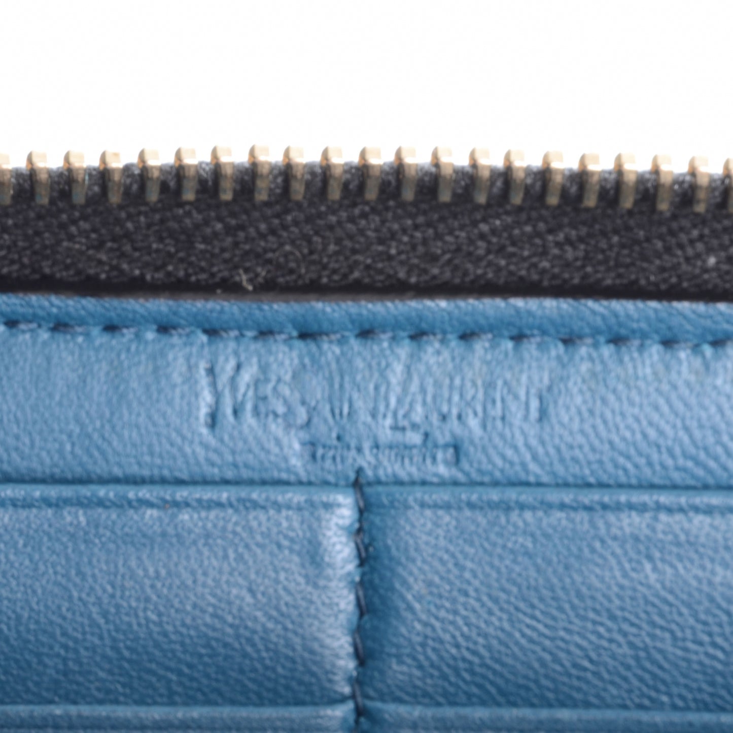 Patent Belle de Jour Zip Wallet Black