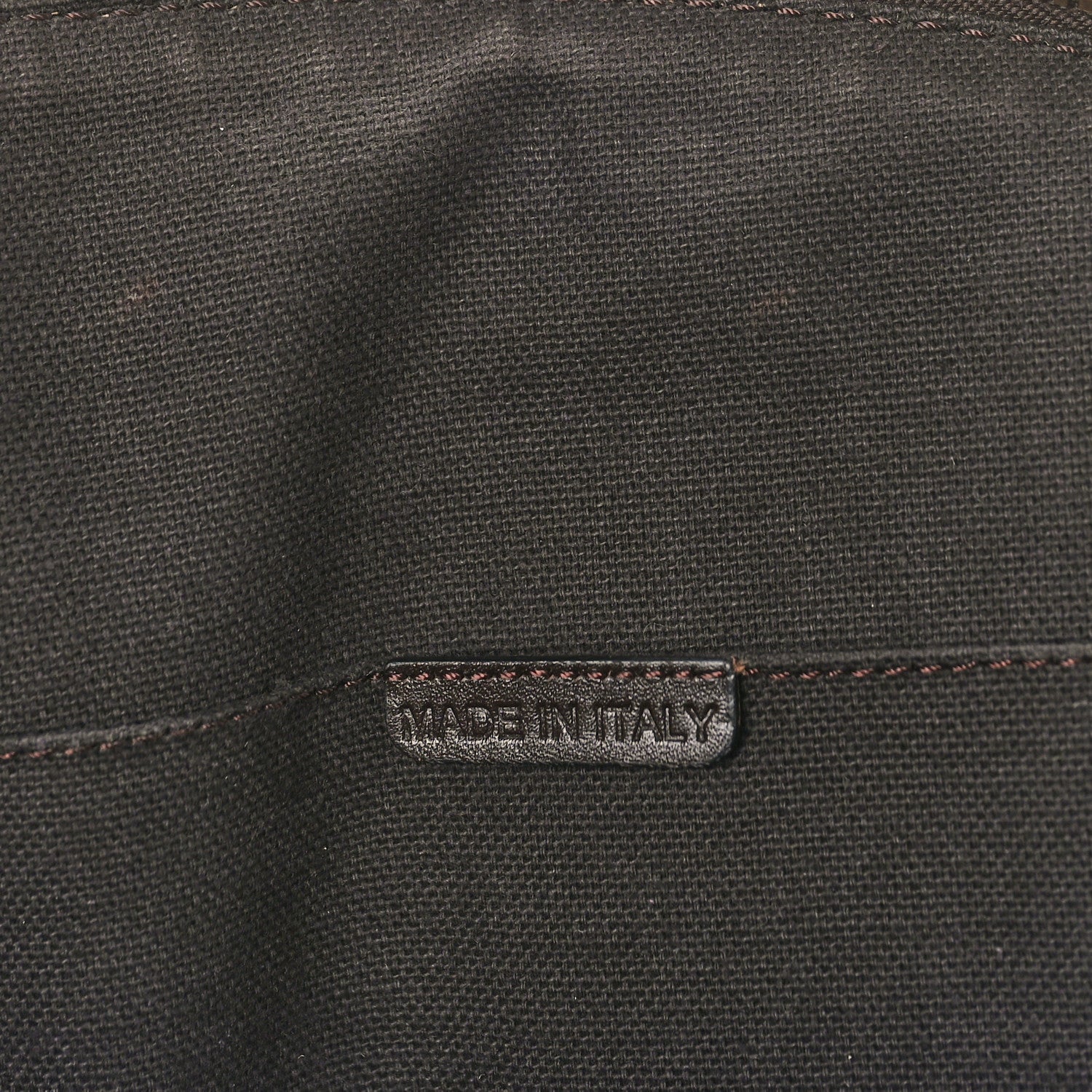 Burberry Haymarket Check Small Orchard Bowling Bag Chocolate 12 of 14