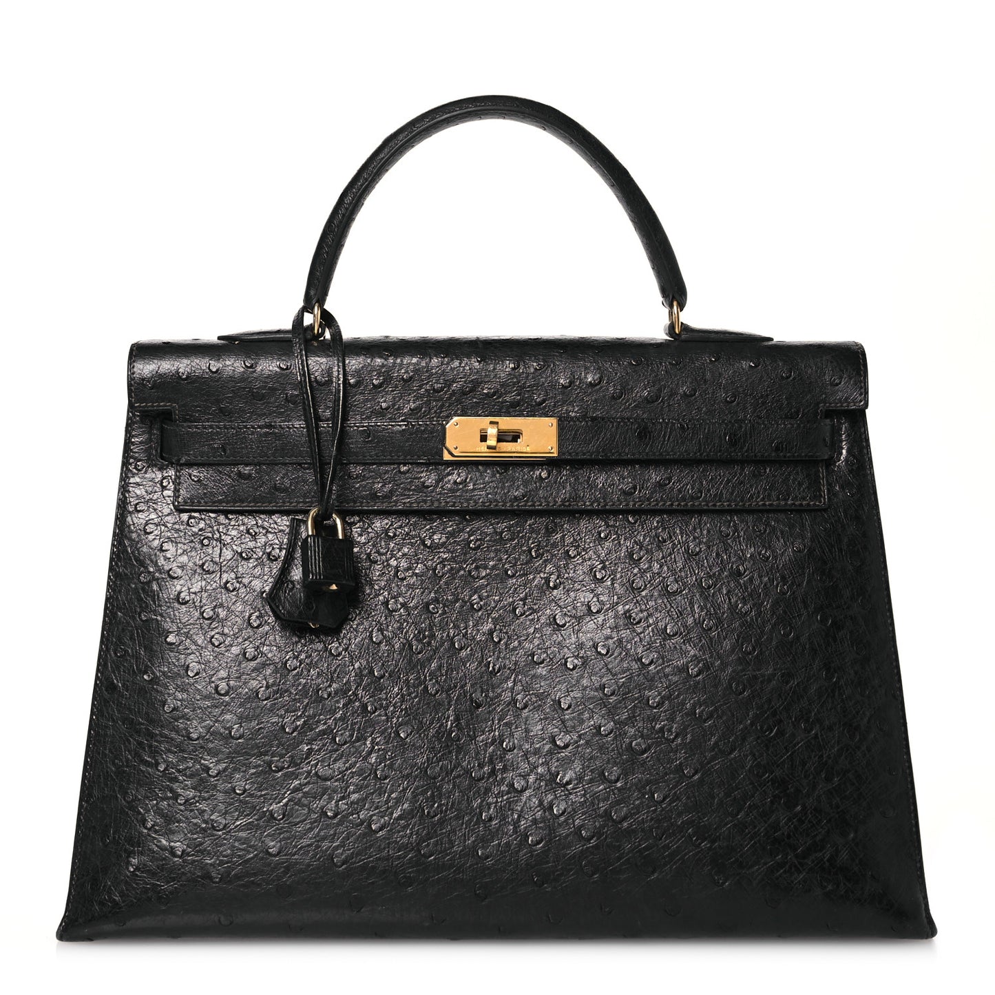 Ostrich Kelly Sellier 35 Black
