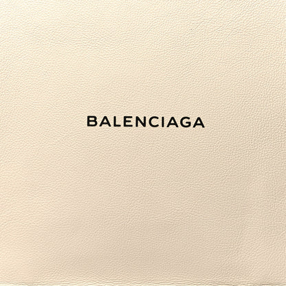 Balenciaga Calfskin Medium Logo North South Shopping Tote White 8 of 10